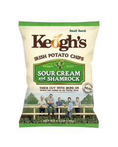 Keogh's Sour Cream and Shamrock 125gr