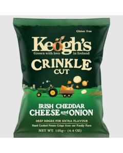 Keogh's Cheddar and Onion 125gr