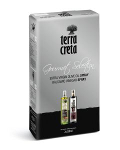 Terra Creta - Extra Virgin Olive Oil and Cretan Balsamic Vinegar in a convenient spray set
