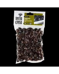 Terra Creta - Μαύρες Ελιές Dried ξηρές σε συσκευασία vaccum bag 250gr