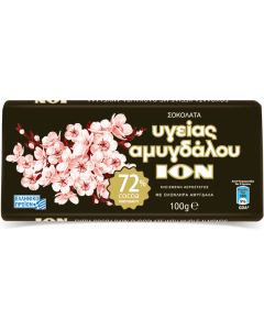 ION Amygdalou - Extra Bitter 72% with Whole Almonds 100gr