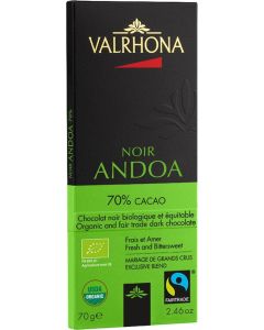 Valrhona - Dark Chocolate Andoa 70% ORG 70gr